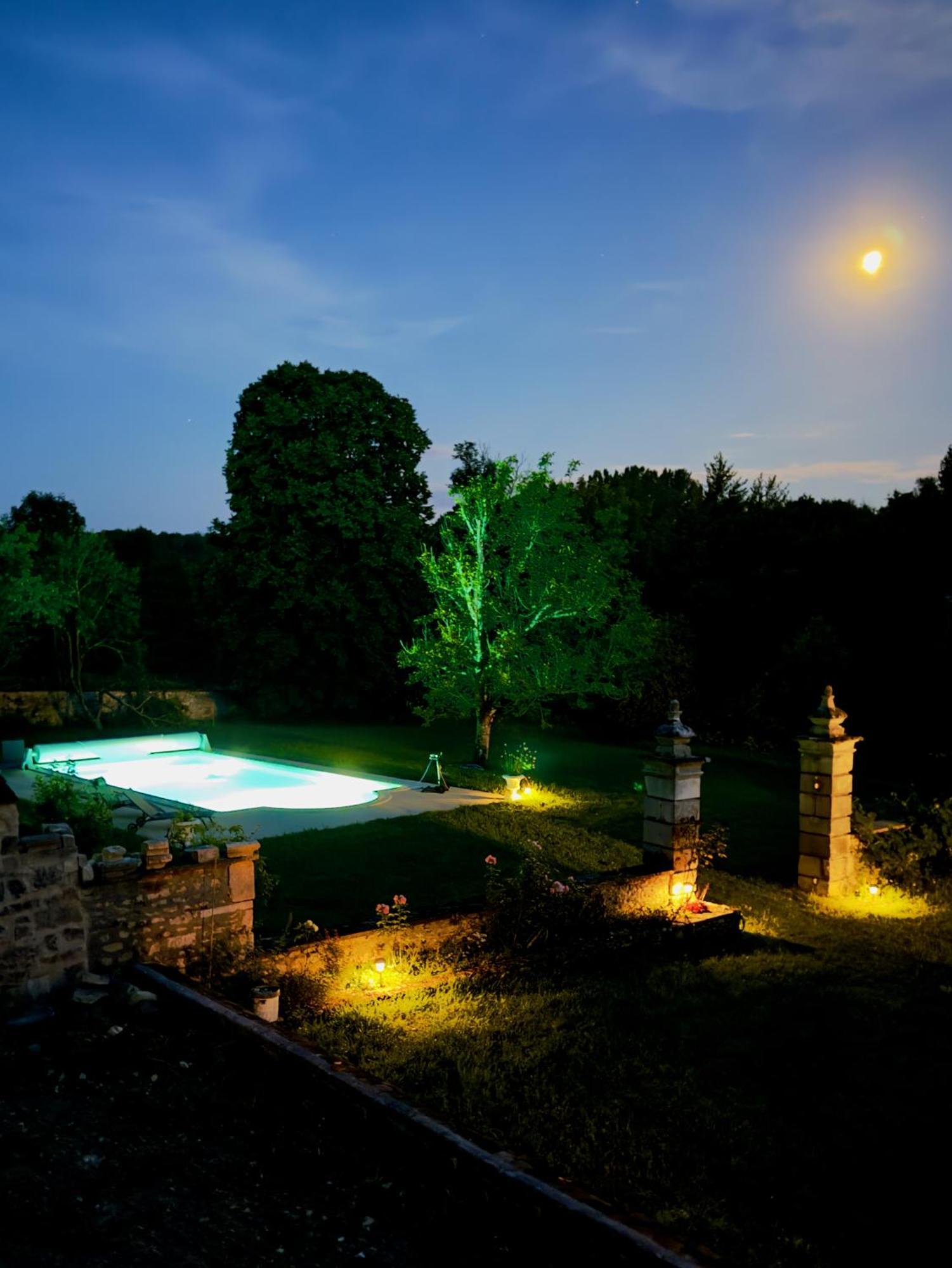 Gite Chateau Du Colombier - Piscine Chauffee Vila Mailly-le-Château Exterior foto